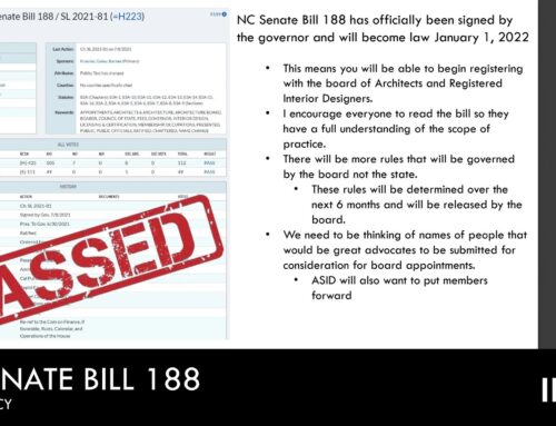 NC Senate Bill 188 officially PASSED!